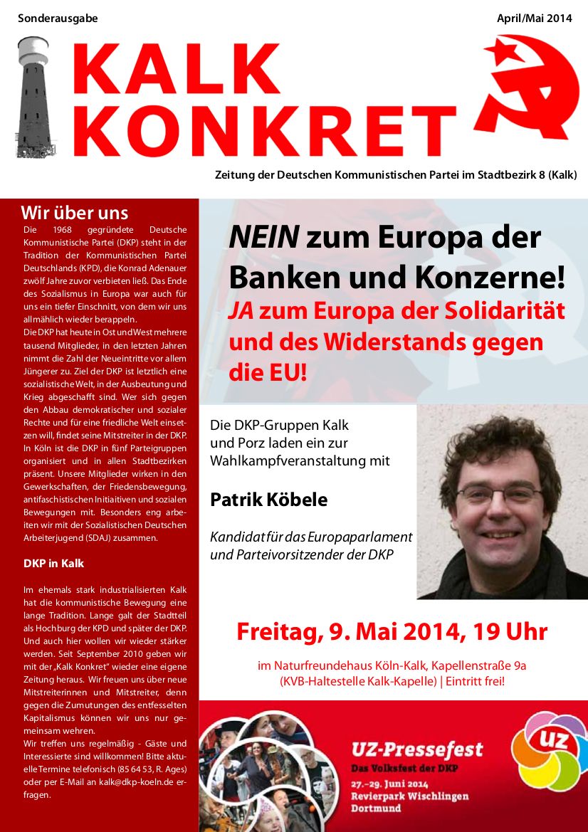 Titelseite »Kalk konkret«