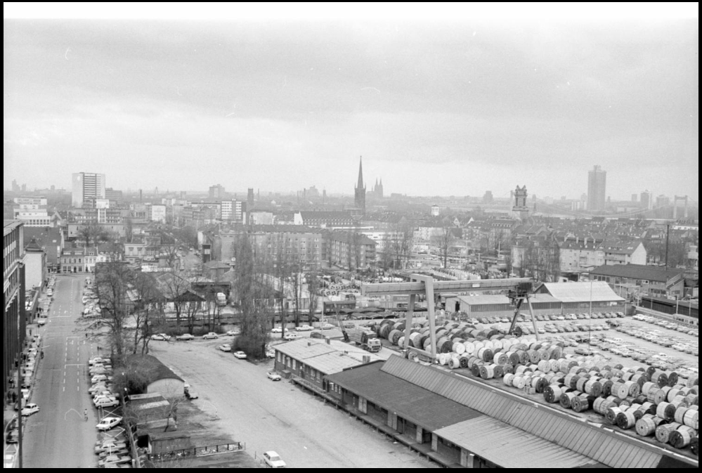 Der Güterbahnhof im damaligen F&G-Areal