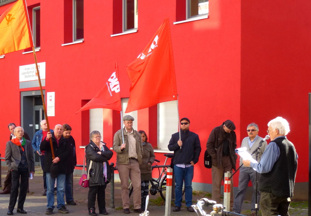 Elsaßstraße, Kundgebung am Samstag, den 7. März