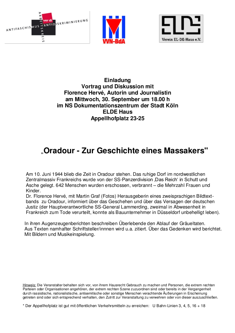 Ora­dour zur Geschichte eines Massakers