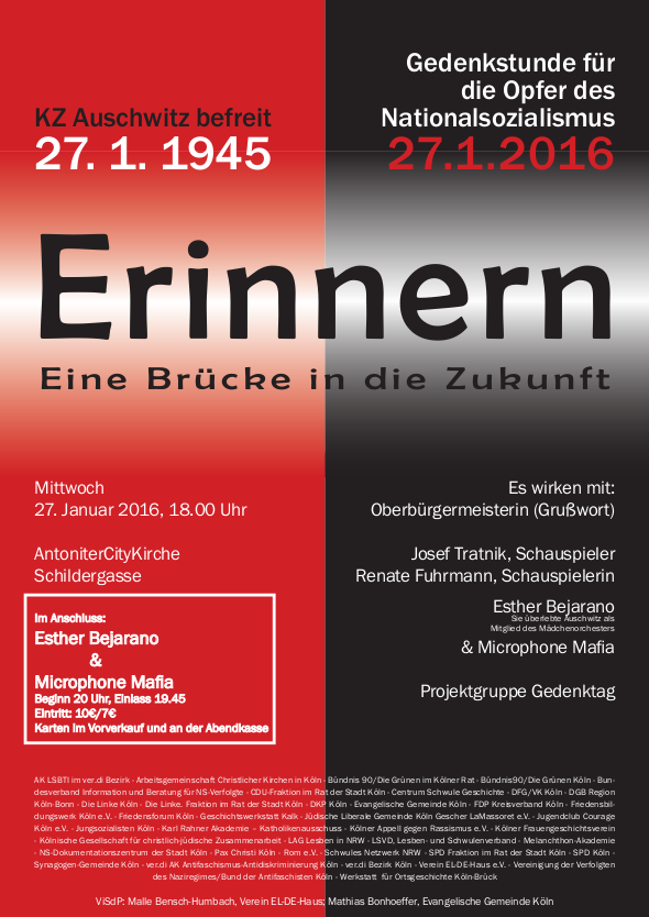 Gedenk­ver­an­stal­tung mit der Köl­ner Micro­phone&nbsp;Mafia