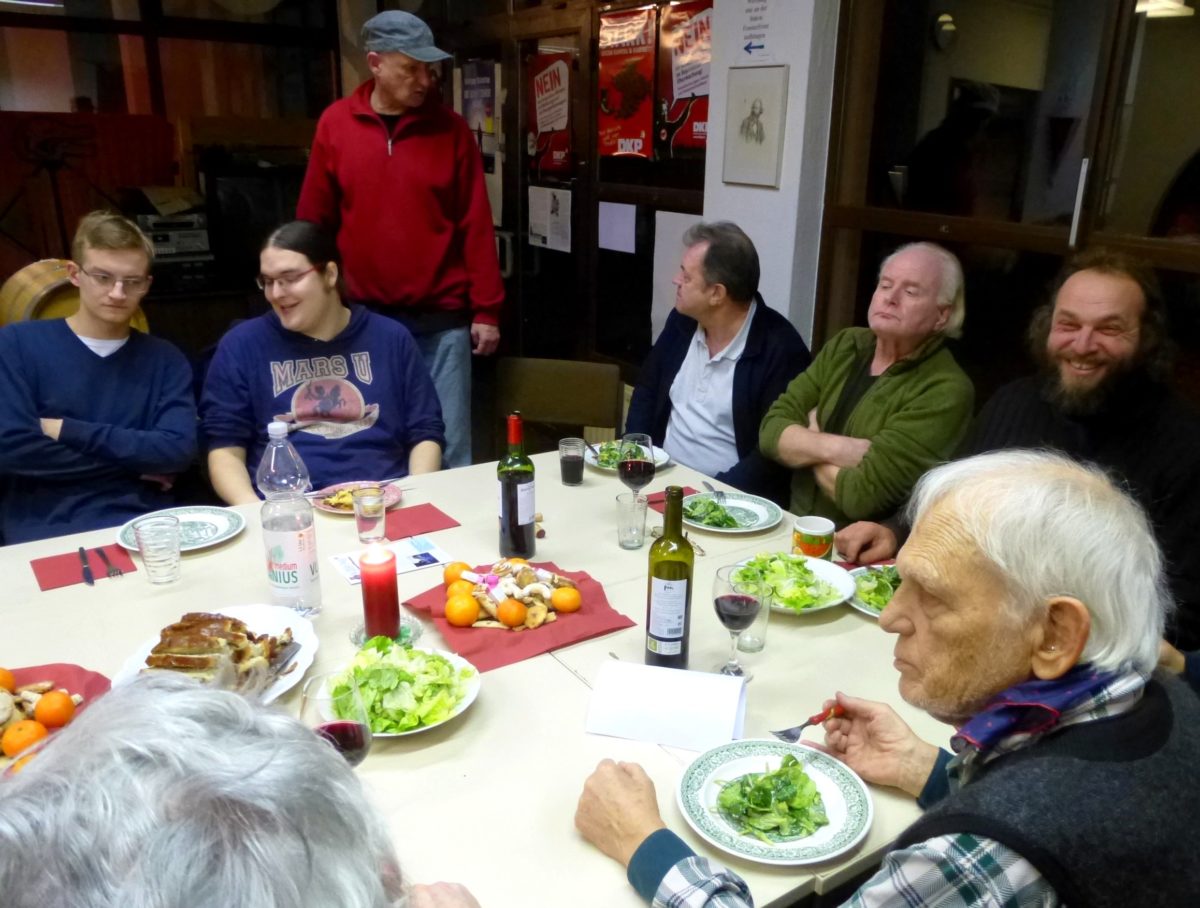 Die Feier zum Jah­res­ende in der Gruppe Innenstadt