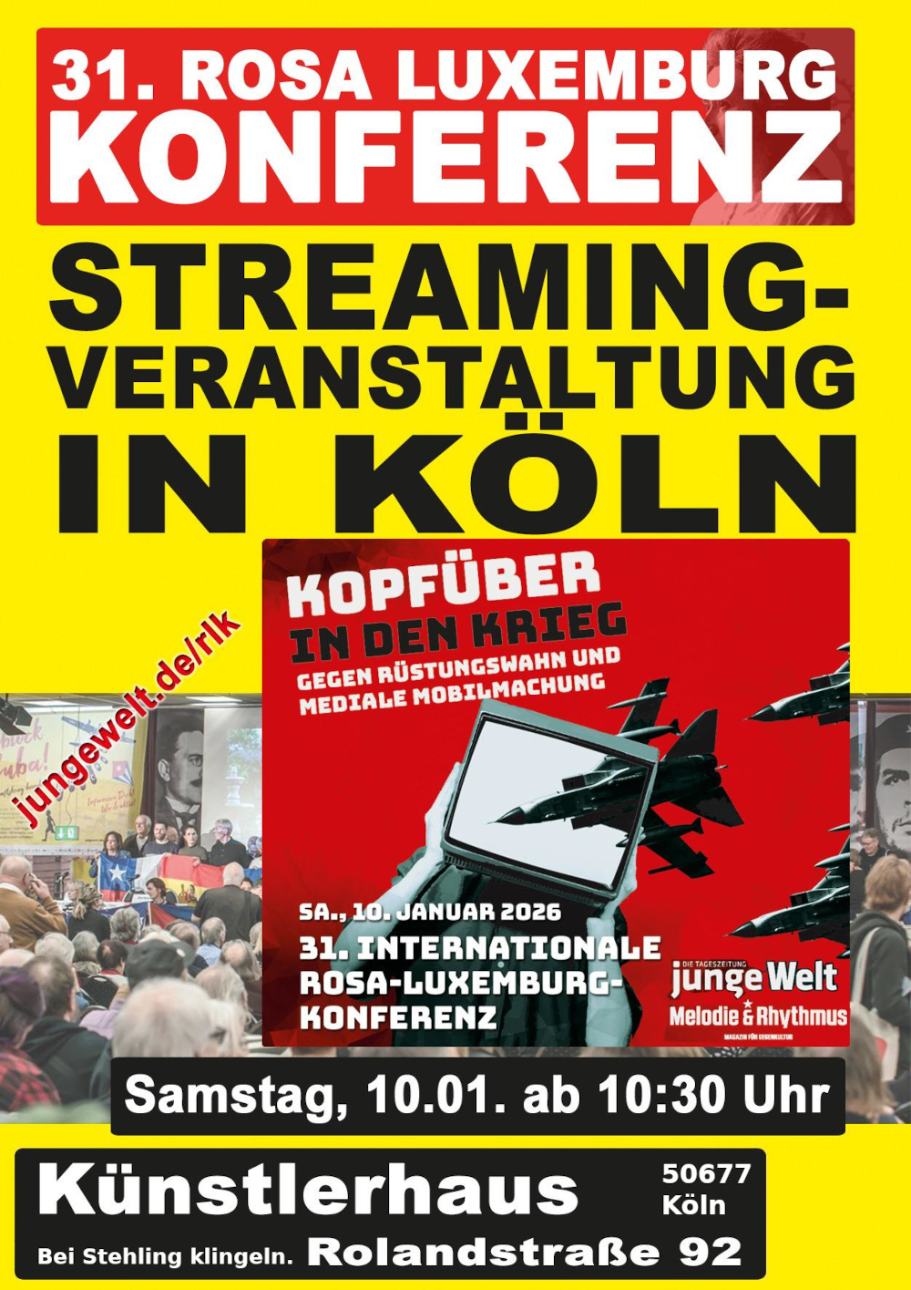 Livestream zur Rosa-Luxemburg-Konferenz